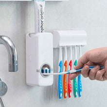 Load image into Gallery viewer, Automatic Toothpaste Dispenser &amp; Toothbrush Holder
