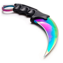 Load image into Gallery viewer, GG Rainbow Karambit Tiger Claw Tactical Knife
