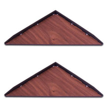 Load image into Gallery viewer, db Creative - 2 x Floating Walnut Corner Wall Shelf (Medium)
