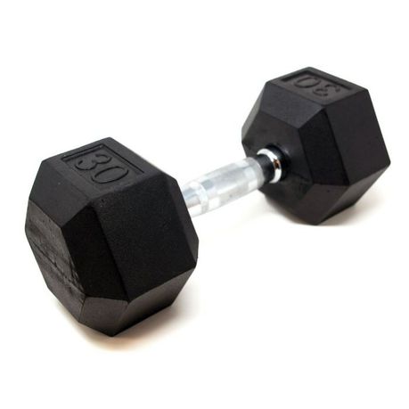 Rubber Hex Dumbbell - 30kg Buy Online in Zimbabwe thedailysale.shop