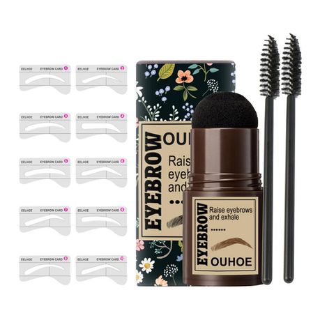 Jet Black One Step Eyebrow Stamp Shaping Kit - OUHOE Buy Online in Zimbabwe thedailysale.shop