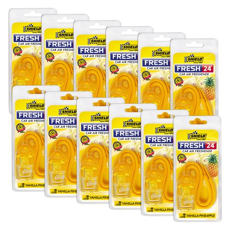 Shield - Fresh 24 Air Freshener - Vanilla Pineapple - 12 Pack Buy Online in Zimbabwe thedailysale.shop