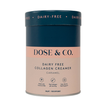 Load image into Gallery viewer, Dose &amp; Co Dairy Free Collagen Creamer Caramel 340g
