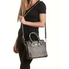 Load image into Gallery viewer, Brad Scott The Madeira Snakeskin Tote Which Can Also Be Worn As A Cross Body
