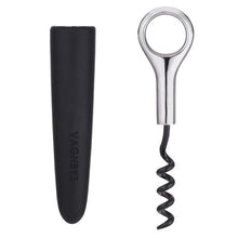 Load image into Gallery viewer, VAGNBYS Corkscrew and Wine Stopper - 2-in-1 Wine Key - Black and Silver
