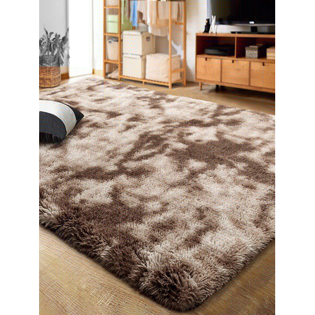 Shaggy Fluffy Dark Brown Rug