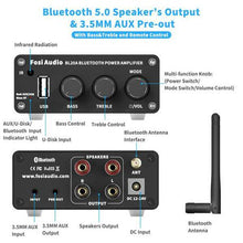 Load image into Gallery viewer, FOSI Audio BL20A Bluetooth 100W Mini HiFi Sound Power Amplifier
