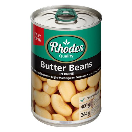 Rhodes - Butter Beans in Brine 12x400g Buy Online in Zimbabwe thedailysale.shop