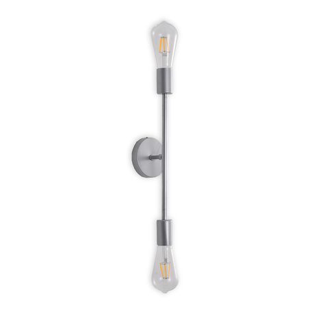 Eagle Lighting Wall Bracket 2 x E27 Brushed Silver Buy Online in Zimbabwe thedailysale.shop