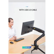 Load image into Gallery viewer, NB North Bayou Double Extension Swivel Monitor Mount for 22-35 Inch Screens
