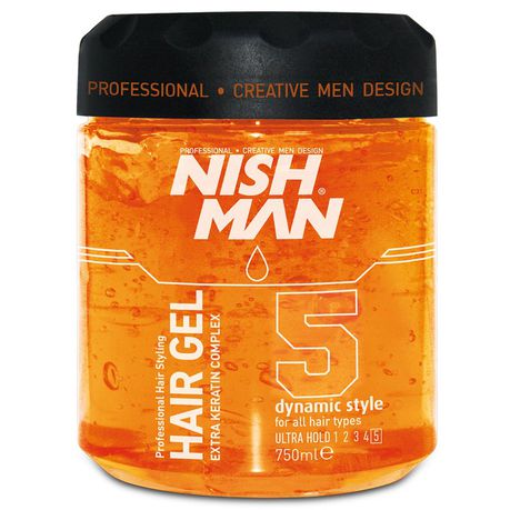 Nishman Hair Gel Dynamic Style 5 Ultra Hold - 750 ml