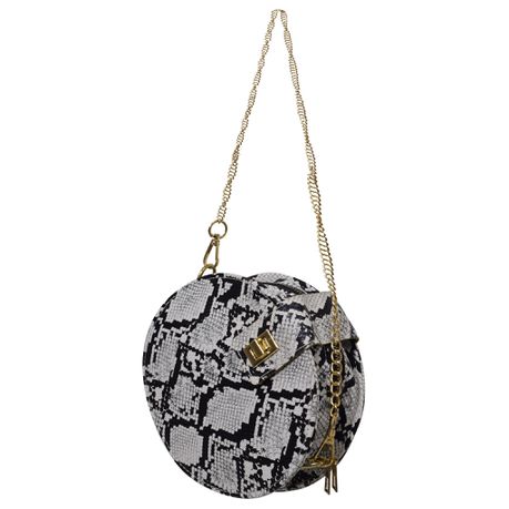 Urban Muse Moda Snakeskin Crossbody - Black & White