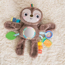 Load image into Gallery viewer, Bright Starts Slingin’ Sloth Travel Buddy On-the-Go Plush Attachment
