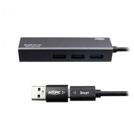 Intopic HBC-580 USB3.1 & RJ45 Aluminum Hub Buy Online in Zimbabwe thedailysale.shop