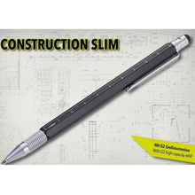 Load image into Gallery viewer, TROIKA Multitasking Ballpoint Pen CONSTRUCTION SLIM - Black
