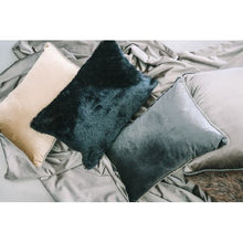 Load image into Gallery viewer, JB Designs Luxury Decor Black Faux Fur Stylish Scatter Cushion Pillow
