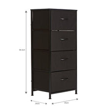 Load image into Gallery viewer, Gretmol Drawer Storage Cabinet - Black
