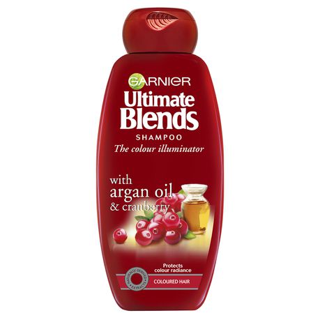 Garnier Ultimate Blends - Argan Oil and Cranberry Shampoo 360ml Buy Online in Zimbabwe thedailysale.shop