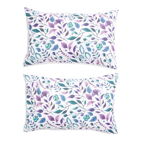 George & Mason - Textured Leaves Pillowcase - Set of 2 Buy Online in Zimbabwe thedailysale.shop