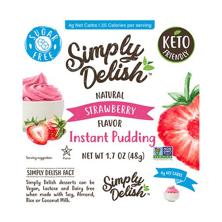 Simply Delish - Natural - Strawberry - Instant Pudding