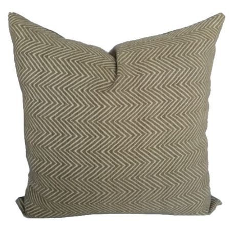 Zig Zag Scatter Cushion - Light Brown