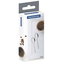 Load image into Gallery viewer, Tramontina 6pcs Coffee / Espresso Spoon Essential Range Stainless Steel
