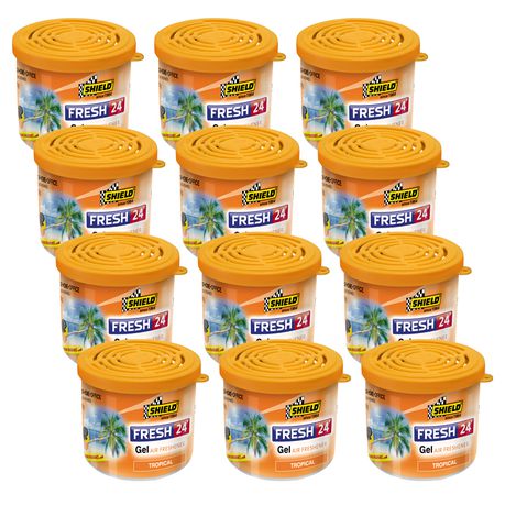 Shield -Fresh 24 Gel Air Freshener 80 G - Tropical - 12 Pack Buy Online in Zimbabwe thedailysale.shop