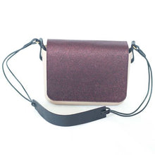 Load image into Gallery viewer, Original Magpie Clutch With Burgundy Front Flap And Leather Handle
