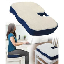 Load image into Gallery viewer, Memory Foam &amp; Gel Back Support Cushion with Added Air Freshner-DL125
