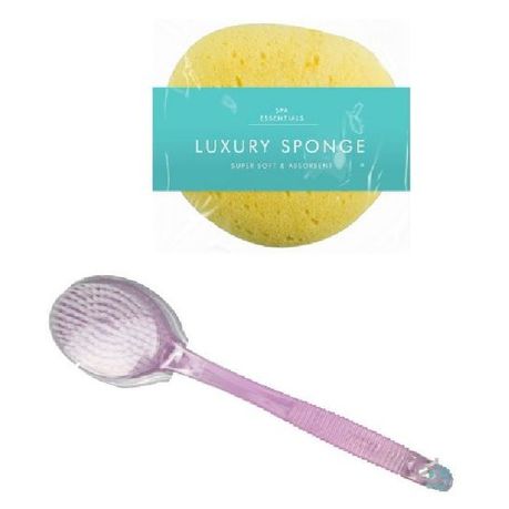 Luxury Bath Sponge & Body Brush- Pink Buy Online in Zimbabwe thedailysale.shop