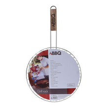 Load image into Gallery viewer, Eco Barbecue Round Grill Rack with Wooden Handle
