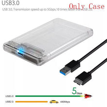 Load image into Gallery viewer, Clear 2.5? Hard Drive Enclosure SATA USB
