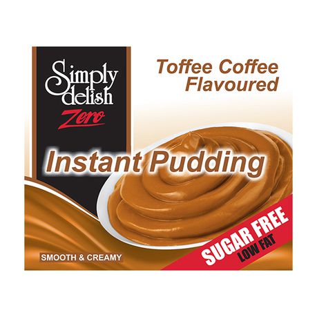 Simply Delish - Zero Instant Pudding - Toffee Coffee - Sugar Free - 6 pack