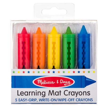 Melissa & Doug - Learning Mat Crayons to Draw & Learn - 5 Colours Buy Online in Zimbabwe thedailysale.shop