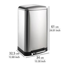 Load image into Gallery viewer, Wenko - Pedal Bin 30L - Studio Range -  Easy-Close - Stainless Steel
