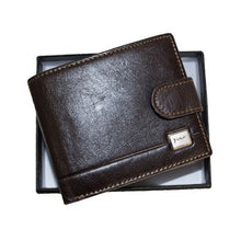 Load image into Gallery viewer, Fino Genuine Leather Bifold Wallet with Gift Box - D.brown
