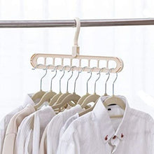 Load image into Gallery viewer, Pack Of 2 Space Saving Magical Hangers-Cream
