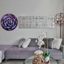 Load image into Gallery viewer, Quintessential Clocks – Blooming Flower - Decorative Glass Wall Clock
