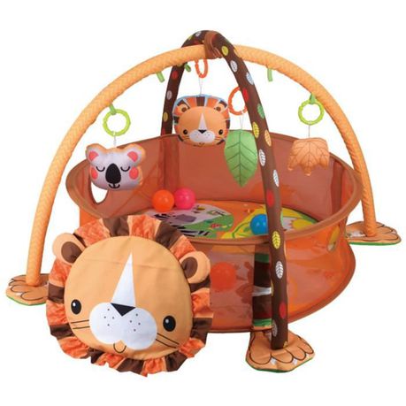 3-in-1 Lion Activity Play Mat Gym & Ball Pit Buy Online in Zimbabwe thedailysale.shop