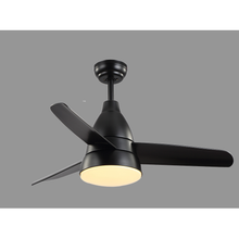 Load image into Gallery viewer, Compact LED 36 Ceiling Fan With Remote - Black
