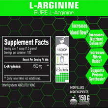 Load image into Gallery viewer, Just Pure Arginine Powder 150g
