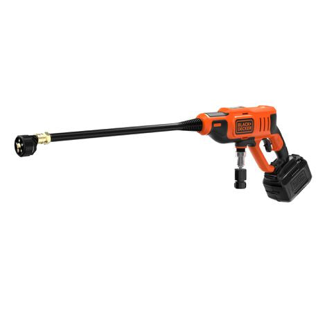 Black+Decker Cordless Portable Pressure Washer, 350 PSI + 18V 2Ah Battery Buy Online in Zimbabwe thedailysale.shop