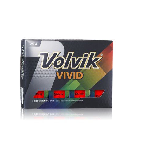 Volvik Vivid Golf Balls - Red Dozen