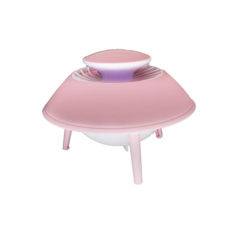 Suction Power USB Mosquito Killer with Run-Soft Blades & Night Light - Pink