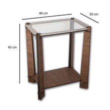 Load image into Gallery viewer, db Creative - Two-tier Walnut Side Table
