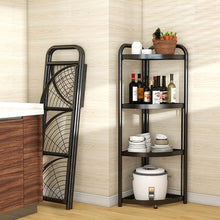 Load image into Gallery viewer, Windsor 4 Tier Corner Foldable Shelving
