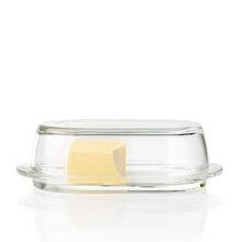 Load image into Gallery viewer, Leonardo Butter Dish in Clear Glass CIAO Oval
