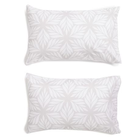 George & Mason - Stylised Leaves Pillowcase - Set of 2 Buy Online in Zimbabwe thedailysale.shop