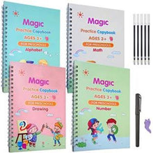 Load image into Gallery viewer, Magic Practice Copybook for Kids- Age 3-8 Years- with Calligraphy Pens.
