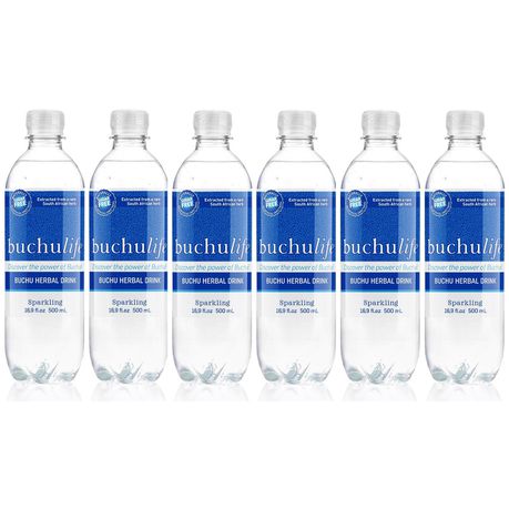 Buchulife Sparkling Herbal Water - Buchu Natural - 6 Pack